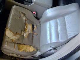 2008 HONDA ACCORD, GRAY, EX-L, 3.5L, AT,  A25128